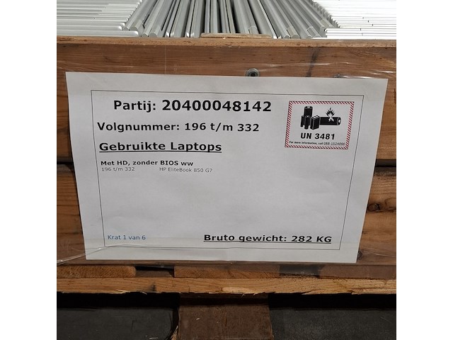 Ca. 144x laptop, hp, elitebook 850 g7 - afbeelding 3 van  11