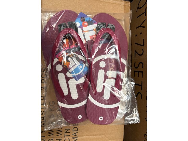 Ca. 144x paar teenslippers - mixpartij - afbeelding 5 van  5