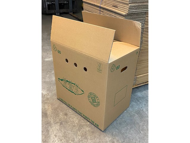 Ca. 145x grote verzenddozen euro 60 dubbelgolf, bruin - afbeelding 2 van  5
