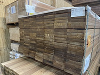 Ca. 147x guyana teak planken geschaafd, 25x145mm, lengte 155cm - afbeelding 3 van  3