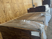 Ca. 147x guyana teak planken geschaafd, 25x145mm, lengte 155cm - afbeelding 1 van  3