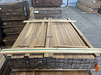 Ca. 148x guyana ipé latten geschaafd, 21x45mm, lengte 125cm - afbeelding 1 van  3