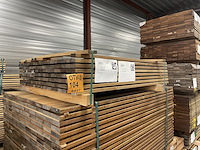 Ca. 148x guyana ipé latten geschaafd, 21x45mm, lengte 125cm - afbeelding 2 van  3