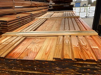 Ca. 149x douglas dubbele rhombus, 20x135mm, lengte 300cm - afbeelding 1 van  3