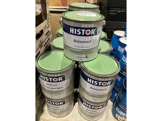 Ca. 14x blikken betonverf, histor, sparregroen/4431 - afbeelding 1 van  3