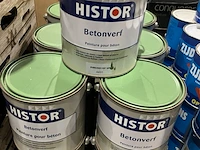 Ca. 14x blikken betonverf, histor, sparregroen/4431