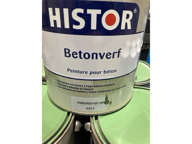 Ca. 14x blikken betonverf, histor, sparregroen/4431 - afbeelding 2 van  3