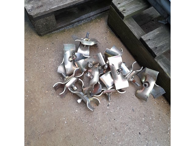 Ca. 14x bouwhek met klem, 200 x 350 cm - afbeelding 8 van  9