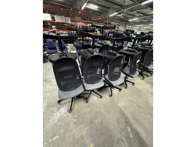 Ca. 14x bureaustoel ikea, flintan, zwart/grijs - afbeelding 7 van  7