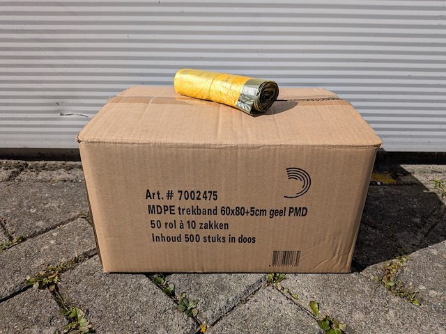 Ca. 14x doos mdpe-afvalzakken met trekband, en 10x doos beco pets poepzakjes - afbeelding 3 van  9