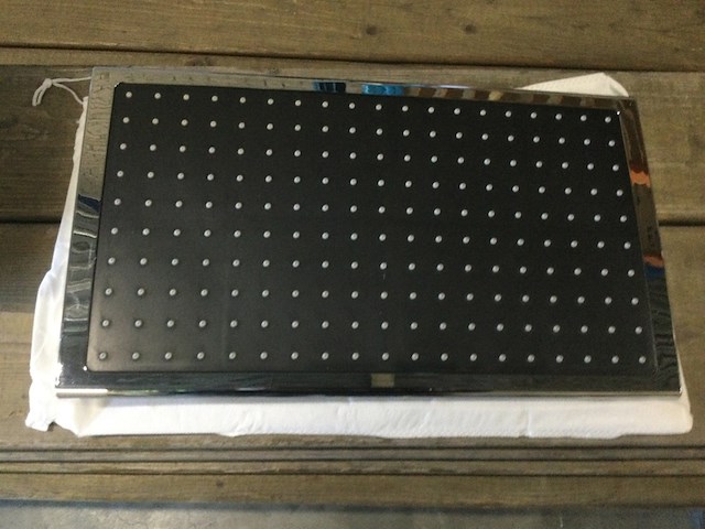 Ca. 14x douchekop voor regendouche rechthoek, 823579, zwart - afbeelding 1 van  3