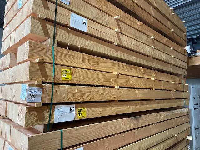 Ca. 14x douglas balken fijnbezaagd, 150x150mm, lengte 400cm - afbeelding 4 van  4