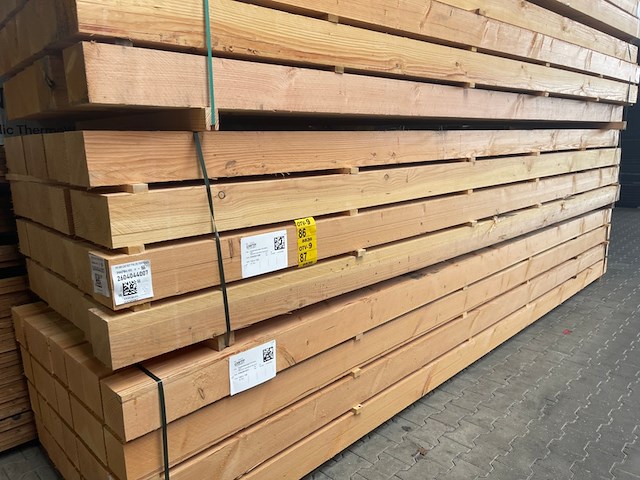 Ca. 14x douglas balken fijnbezaagd, 150x150mm, lengte 500cm - afbeelding 4 van  4