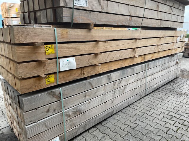 Ca. 14x douglas balken fijnbezaagd, 150x150mm, lengte 500cm - afbeelding 4 van  4