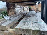 Ca. 14x douglas balken fijnbezaagd, 75x200mm, lengte 300cm - afbeelding 1 van  3