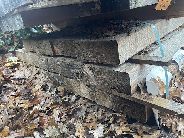 Ca. 14x douglas balken fijnbezaagd, 75x200mm, lengte 400cm - afbeelding 3 van  3