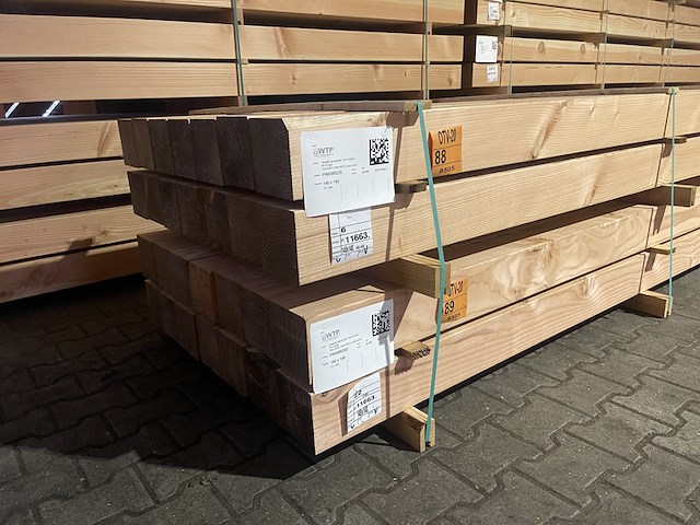 Ca. 14x douglas balken geschaafd, 140x140mm, lengte 400cm - afbeelding 4 van  4