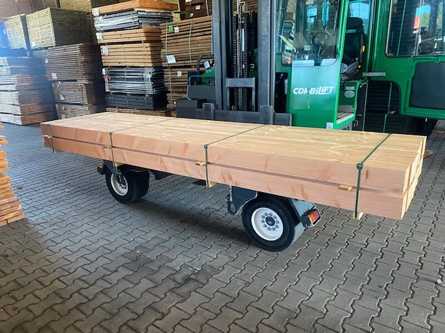 Ca. 14x douglas balken geschaafd, 140x140mm, lengte 500cm - afbeelding 2 van  4