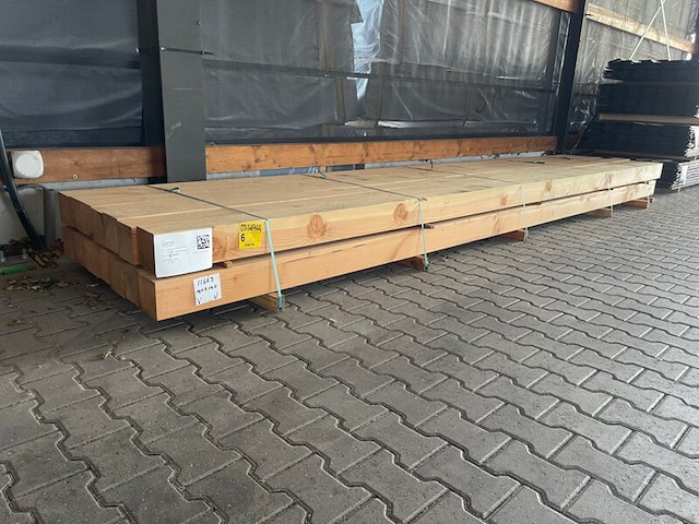 Ca. 14x douglas balken geschaafd, 140x140mm, lengte 500cm - afbeelding 4 van  4