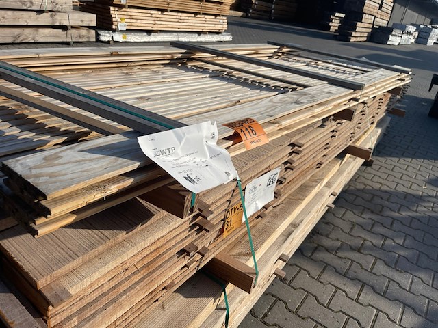 Ca. 14x douglas design- triple- deens profiel, 22x142mm, lengte 300cm - afbeelding 2 van  3
