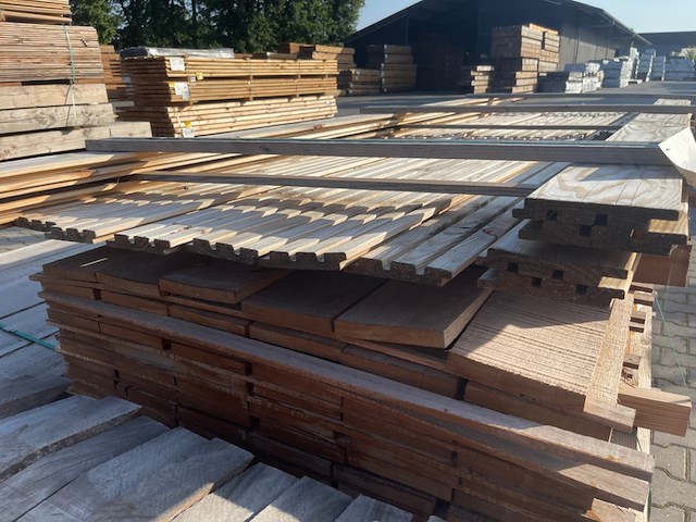 Ca. 14x douglas design- triple- deens profiel, 22x142mm, lengte 300cm - afbeelding 3 van  3