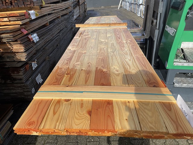 Ca. 14x douglas design- triple- deens profiel, 22x142mm, lengte 500cm - afbeelding 1 van  3