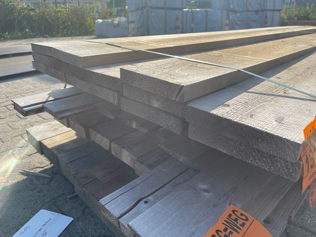 Ca. 14x douglas planken fijnbezaagd, 30x190mm, lengte 1/300cm, 13/500cm - afbeelding 3 van  3