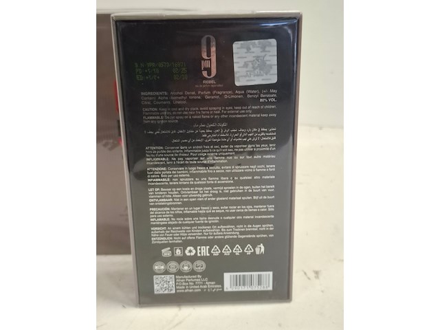 Ca 14x eau de parfum afnan, pm9 rebel - afbeelding 3 van  4