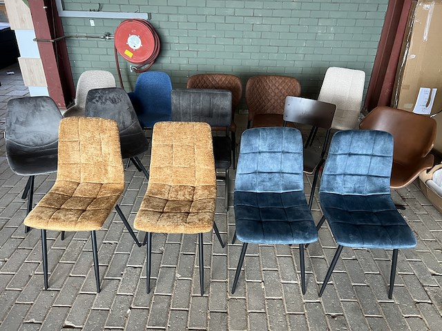 Ca. 14x eetkamerstoel, o.a. zuiver, dutchbone, byfonq - afbeelding 1 van  5