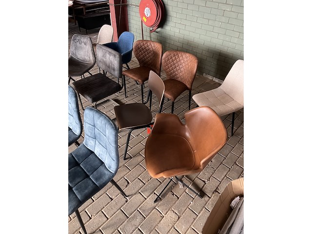 Ca. 14x eetkamerstoel, o.a. zuiver, dutchbone, byfonq - afbeelding 4 van  5