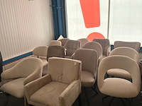 Ca. 14x eetkamerstoelen, beige - afbeelding 1 van  8