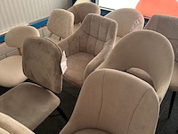 Ca. 14x eetkamerstoelen, beige - afbeelding 3 van  8