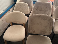 Ca. 14x eetkamerstoelen, beige - afbeelding 4 van  8