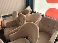 Ca. 14x eetkamerstoelen, beige - afbeelding 5 van  8