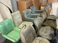 Ca. 14x eetkamerstoelen, groen - afbeelding 2 van  7
