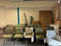 Ca. 14x eetkamerstoelen, groen - afbeelding 4 van  7