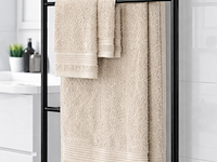Ca. 14x handdoeken set 3-delig, lux-towels, 3-delig 600gsm, beige - afbeelding 3 van  3