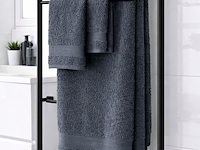 Ca. 14x handdoeken set 3-delig, lux-towels, 3-delig 600gsm, donker grijs - afbeelding 3 van  3