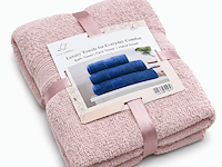 Ca. 14x handdoeken set 3-delig, lux-towels, 3-delig 600gsm , pink - afbeelding 1 van  3