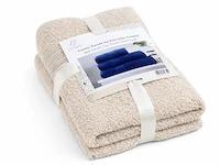 Ca. 14x handdoekenset 3-delig, lux-towels, 3-delig 600gsm, beige
