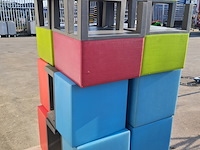 Ca. 14x krukje, rood, groen, blauw en roze - afbeelding 4 van  4