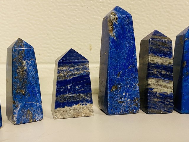 Ca. 14x lapis lazuli obelisken - afbeelding 3 van  8