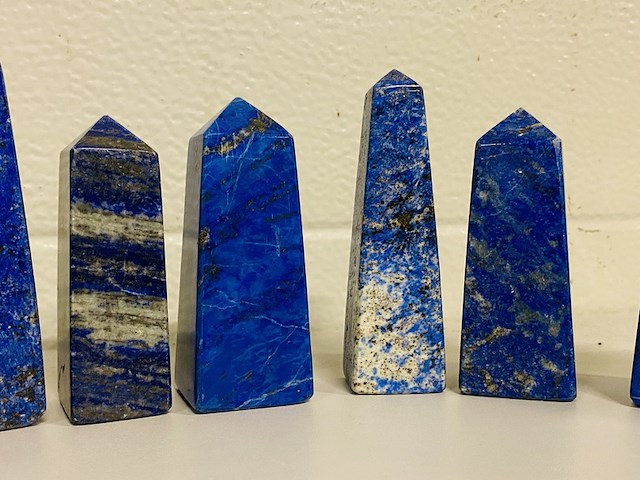 Ca. 14x lapis lazuli obelisken - afbeelding 5 van  8