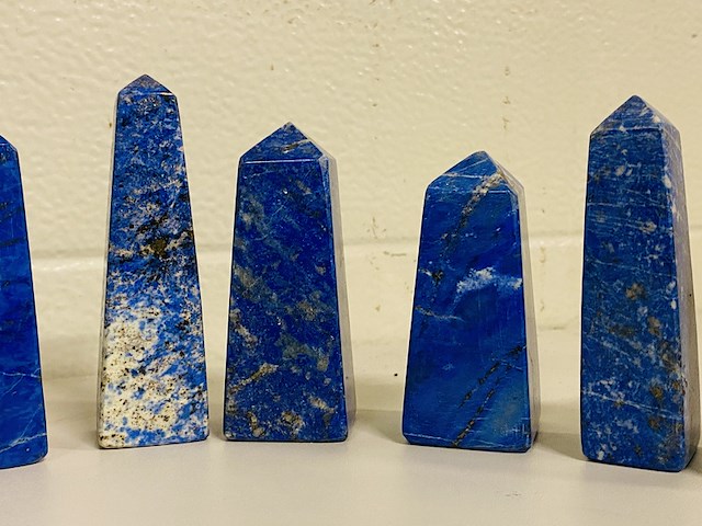 Ca. 14x lapis lazuli obelisken - afbeelding 6 van  8