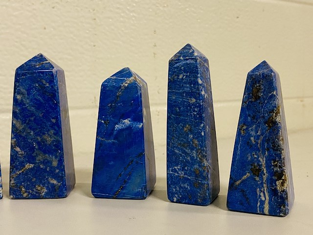 Ca. 14x lapis lazuli obelisken - afbeelding 7 van  8