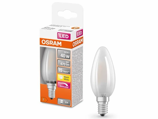 Ca. 14x led lamp kaars 5w 40w osram, e14, warmwit - afbeelding 1 van  2