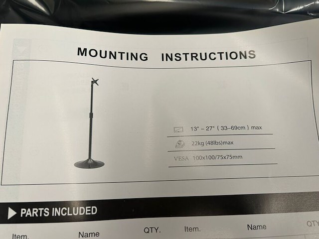 Ca. 14x monitor stand bracket 13-27" solid sam creative, braga000001 - afbeelding 5 van  5