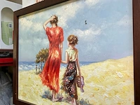 Ca. 14x schilderij op doek / schilderij in lijst - afbeelding 3 van  5