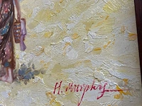 Ca. 14x schilderij op doek / schilderij in lijst - afbeelding 4 van  5