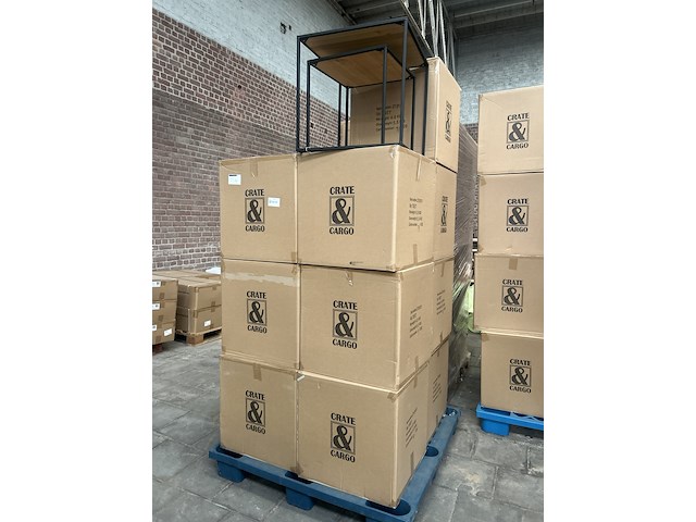 Ca. 14x set van 2 rotan bijzettafels, crate & cargo - afbeelding 4 van  4